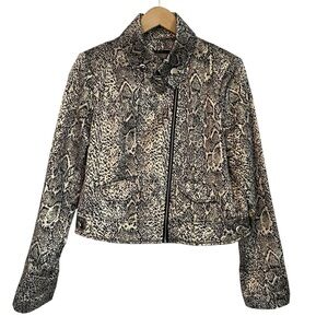 Buckle Daytrip Women's Snake Print Metallic Jacket
